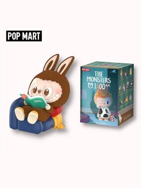 Pop Mart The Monsters (Labubu) 1:00 AM Series blind box figure - Reading Time